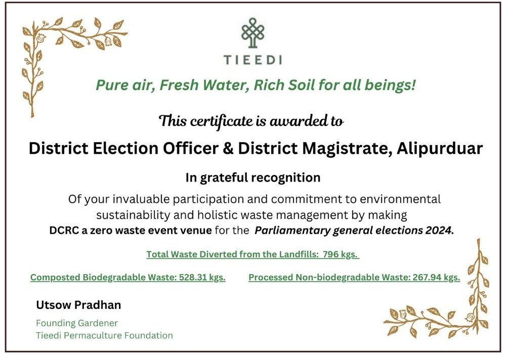 Certificate Alipurduar